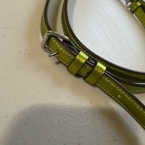 Coach green skinny metallic replacement strap
